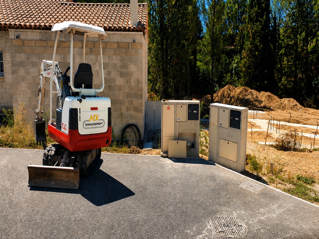 Chantier VRD dans le Pays d'Aix