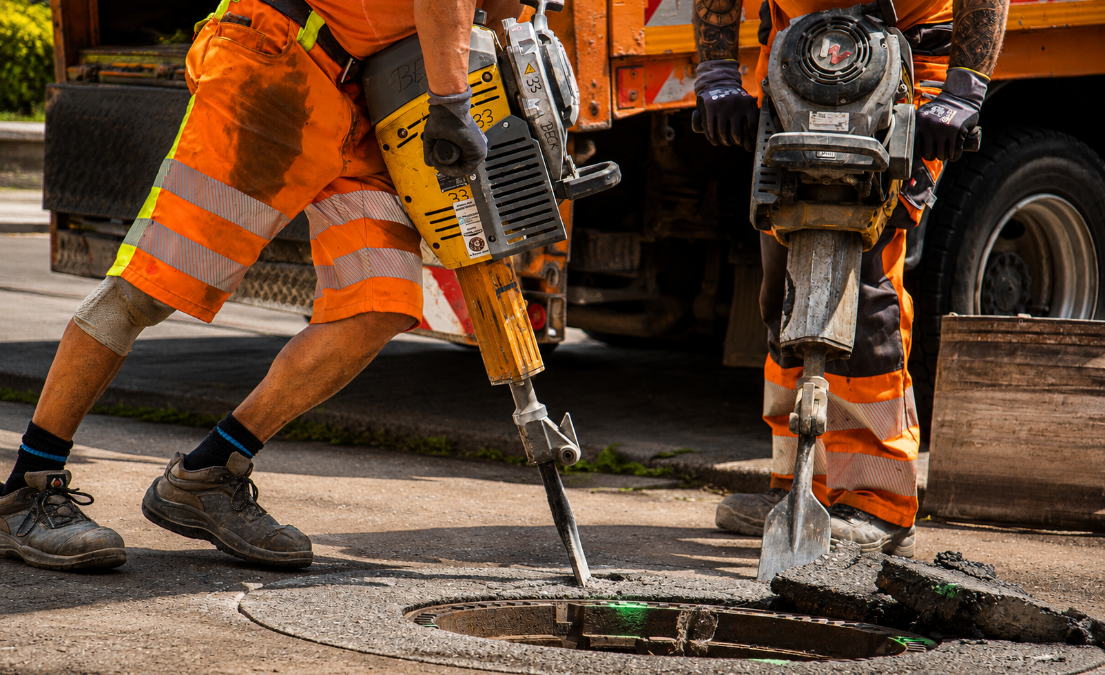 Chantier VRD et assainissement à Aix-en-Provence